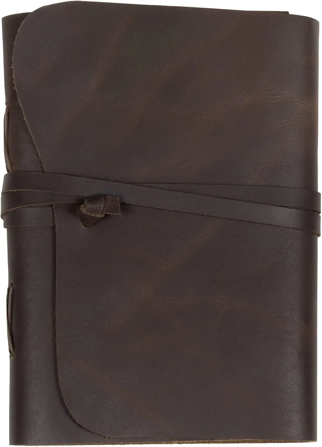 ELIZO Leather Journal Notebook Leather Bound Journal for Men - 7x9 Refillable Leather journal with Lined Pages - Writing Journals for Women - Large Travel Journal Diary Pen Gift Set