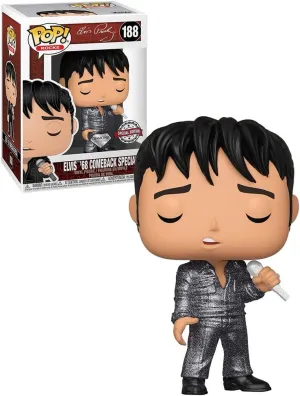 Elvis Presley 1968 Comeback Special Diamond Glitter Pop! Vinyl Figure