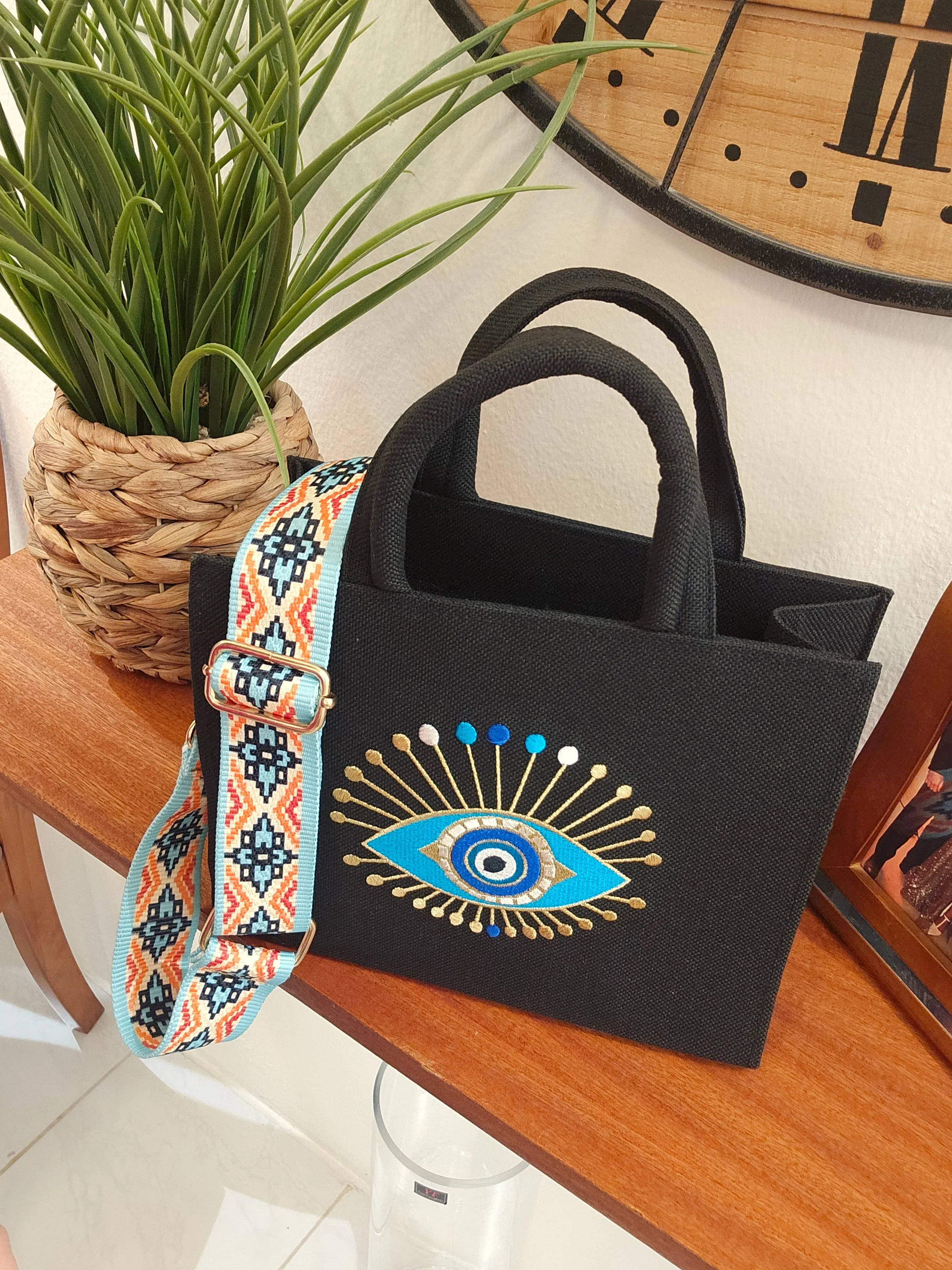 Embroidered Canvas Handbags