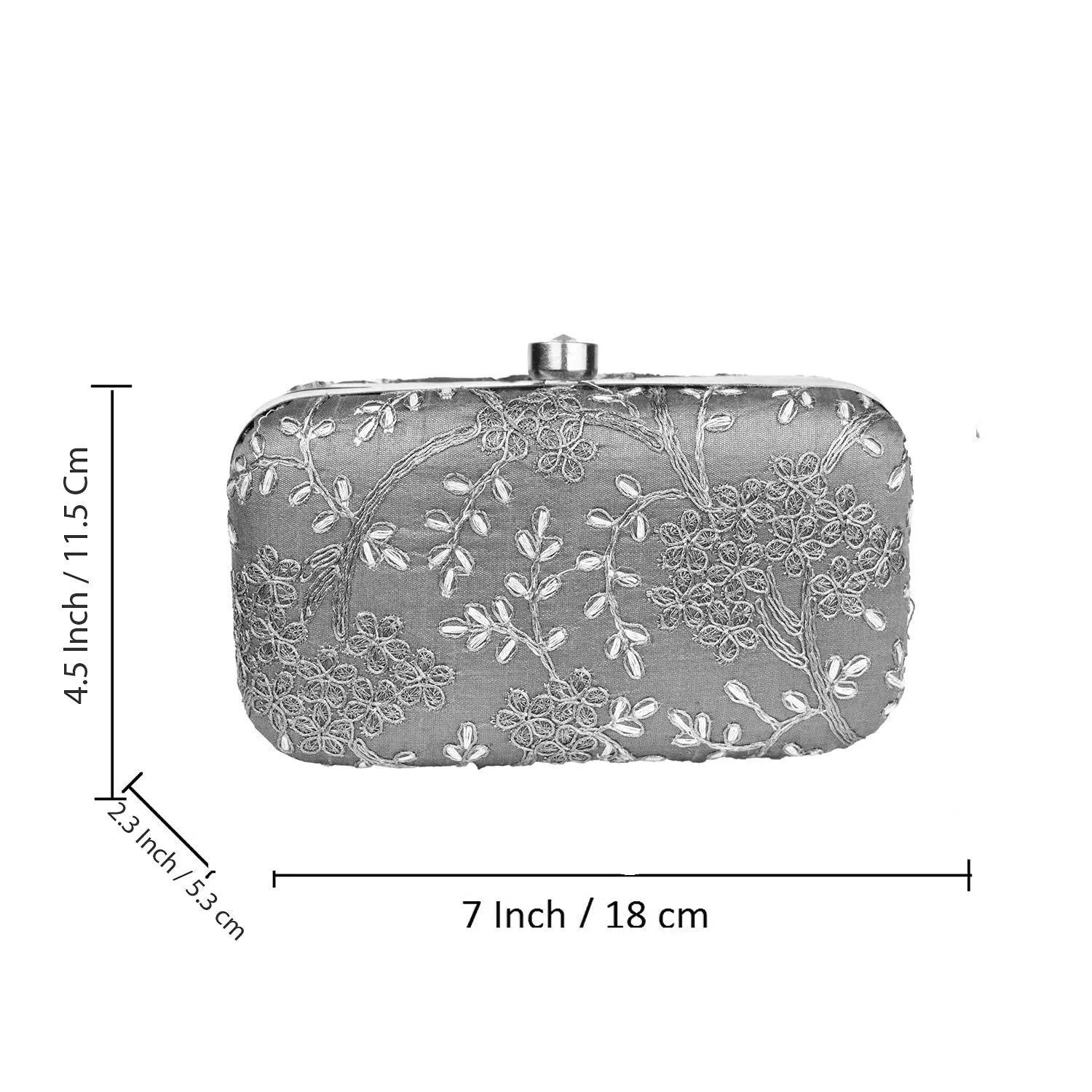 Embroidered Clutch for Female - Light Pink