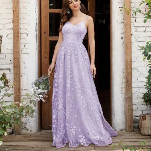 Embroidered Dress V Elegant Strap Evening Dress neck Backless Party Dance Dress Dress Evening Bridesmaid Mesh Affordable Dress Cloud-based