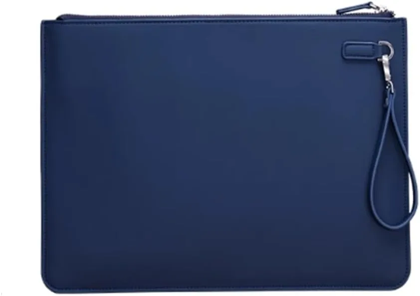 Envelope File Bag Business Briefcase Office Contract Bill Storage Bag for Office Writing(Blue)
