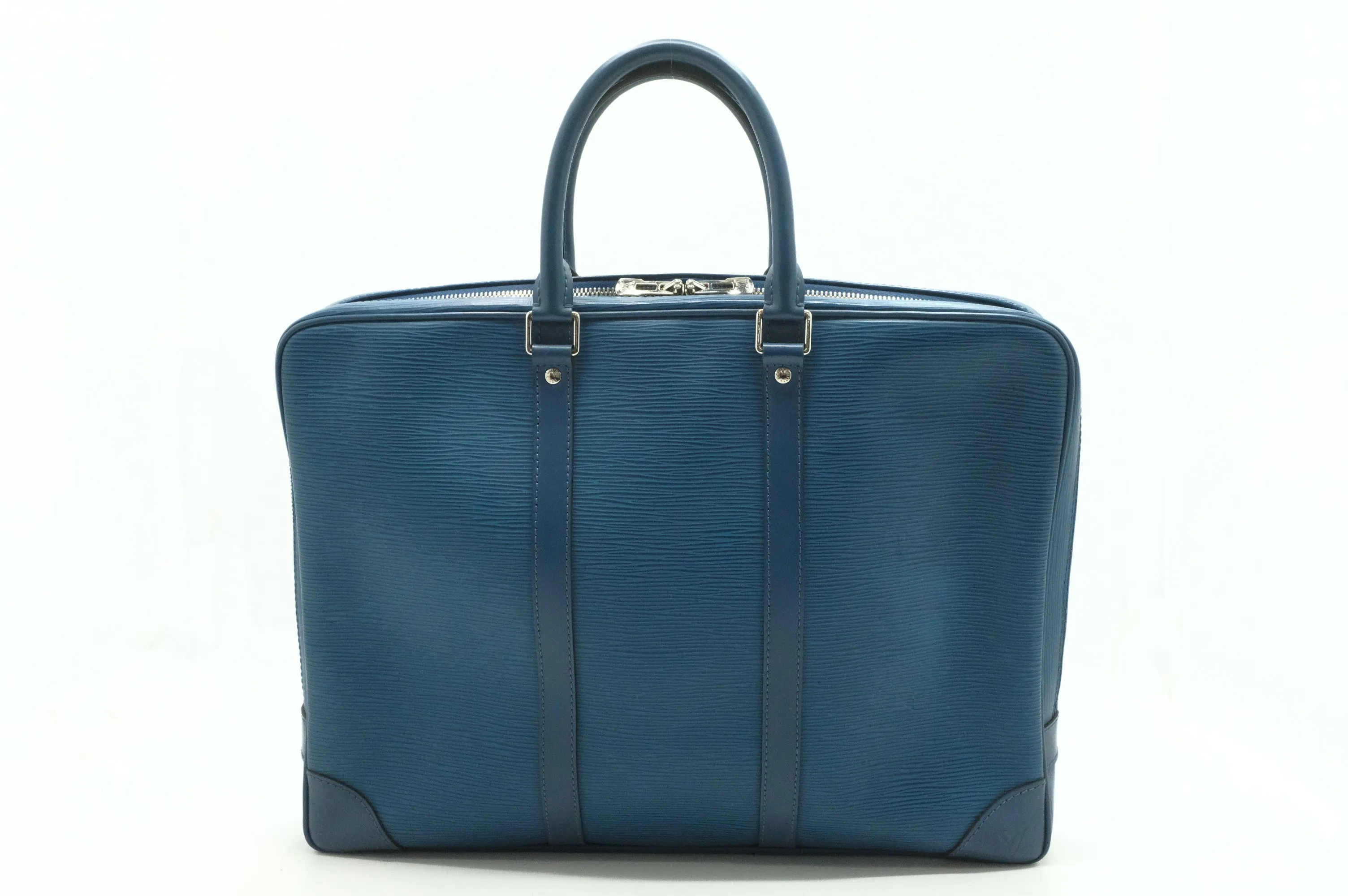 Epi Louis Document Blue Proven Poche in Vuitton Best priced Leather