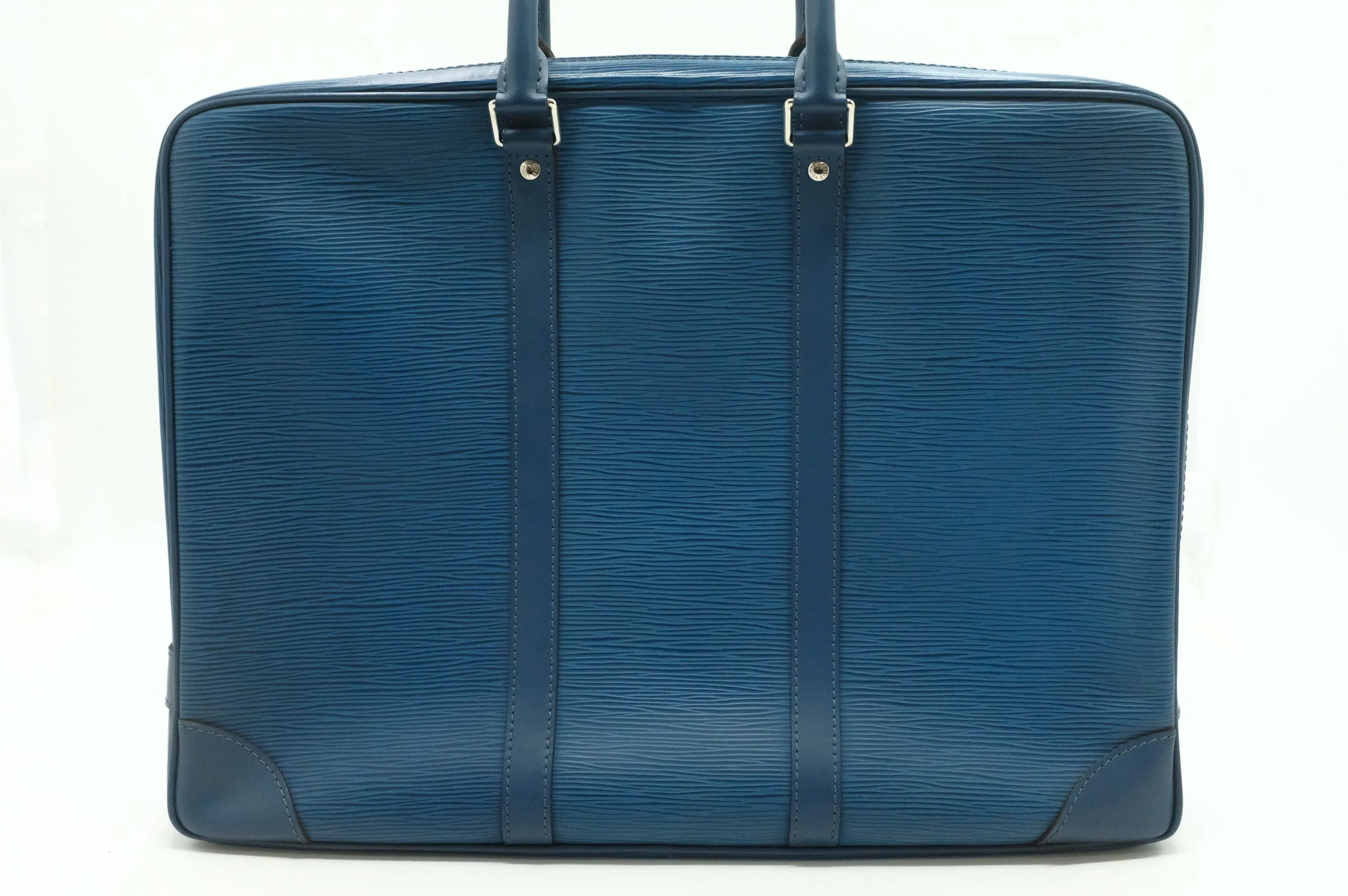 Epi Louis Document Blue Proven Poche in Vuitton Best priced Leather