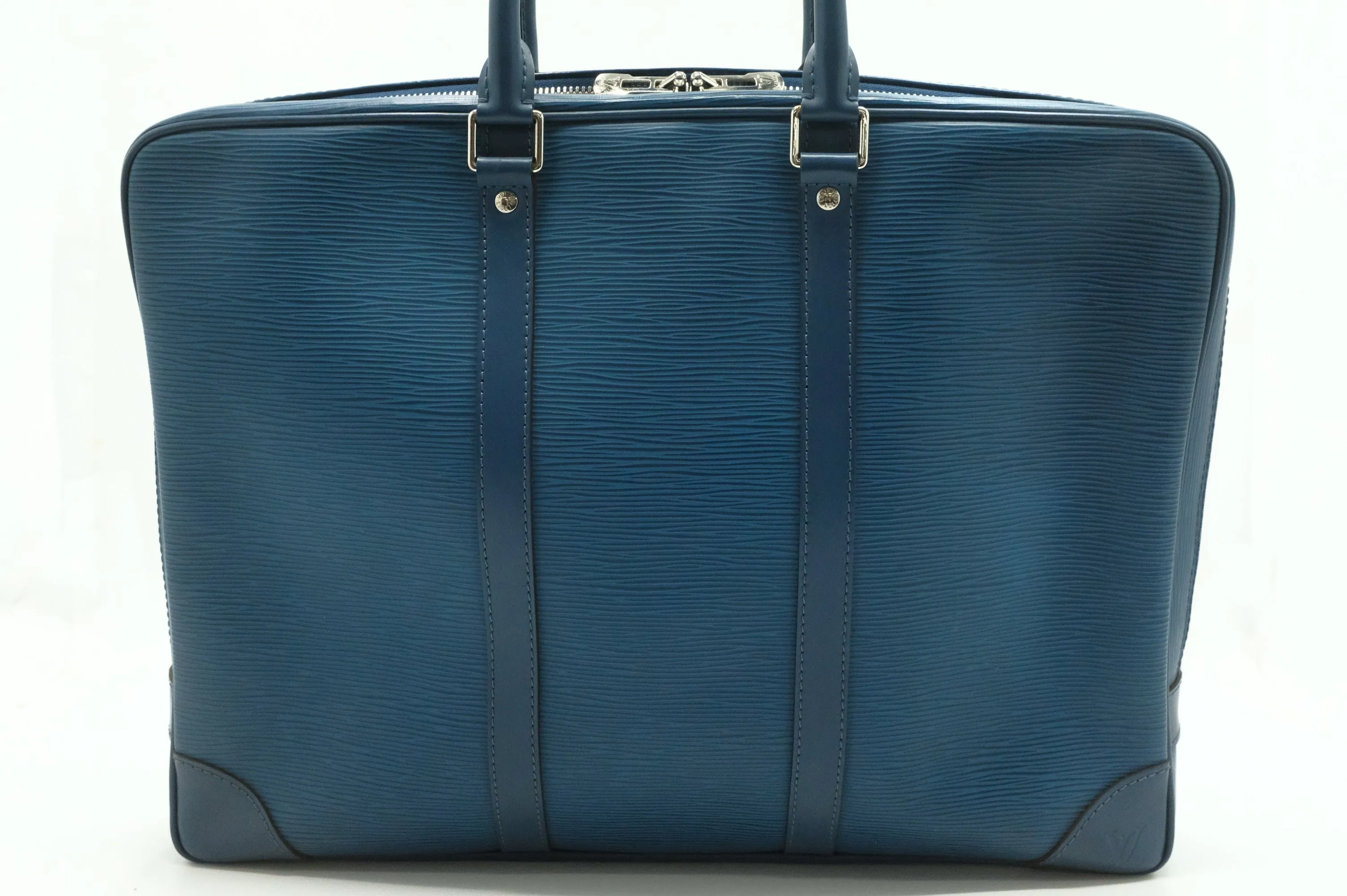 Epi Louis Document Blue Proven Poche in Vuitton Best priced Leather