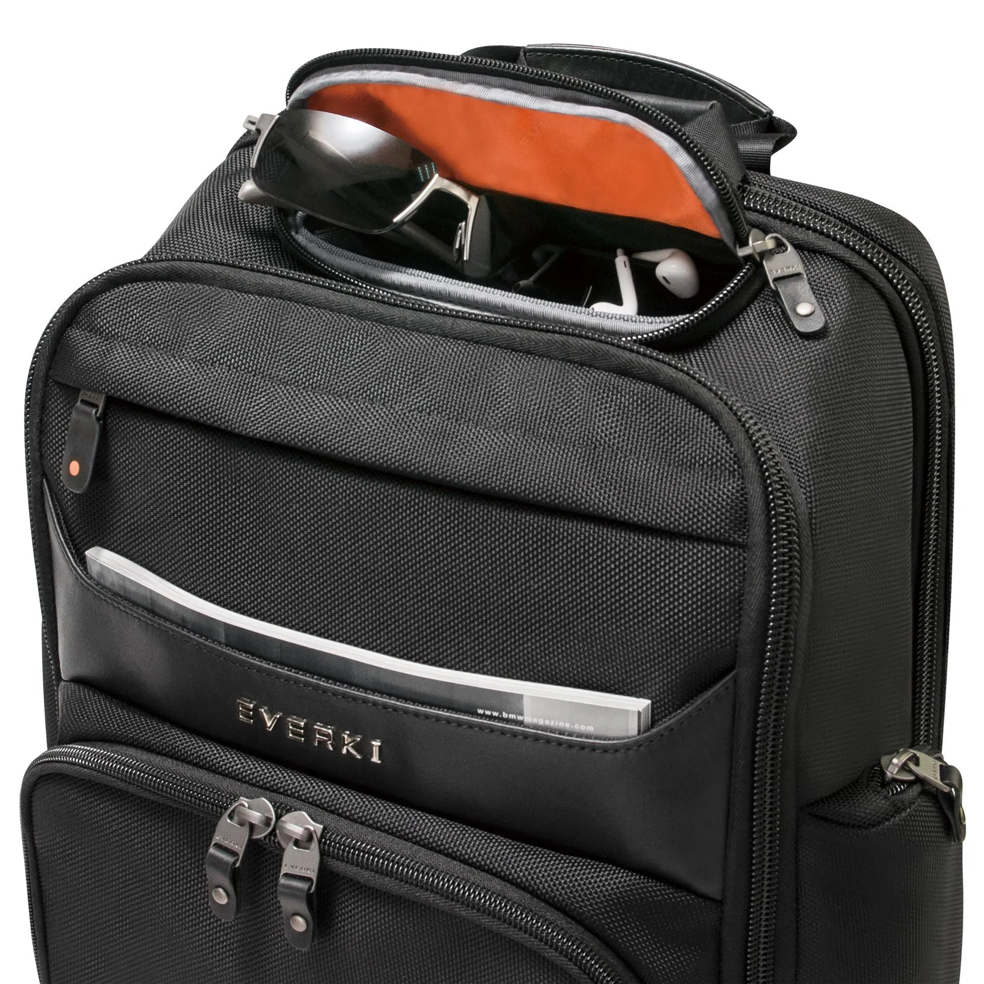 Everki Onyx Laptop Backpack, Up to 17.3", Travel Friendly, Hard-Shell Quick-Access Sunglass Case, RFID Protection