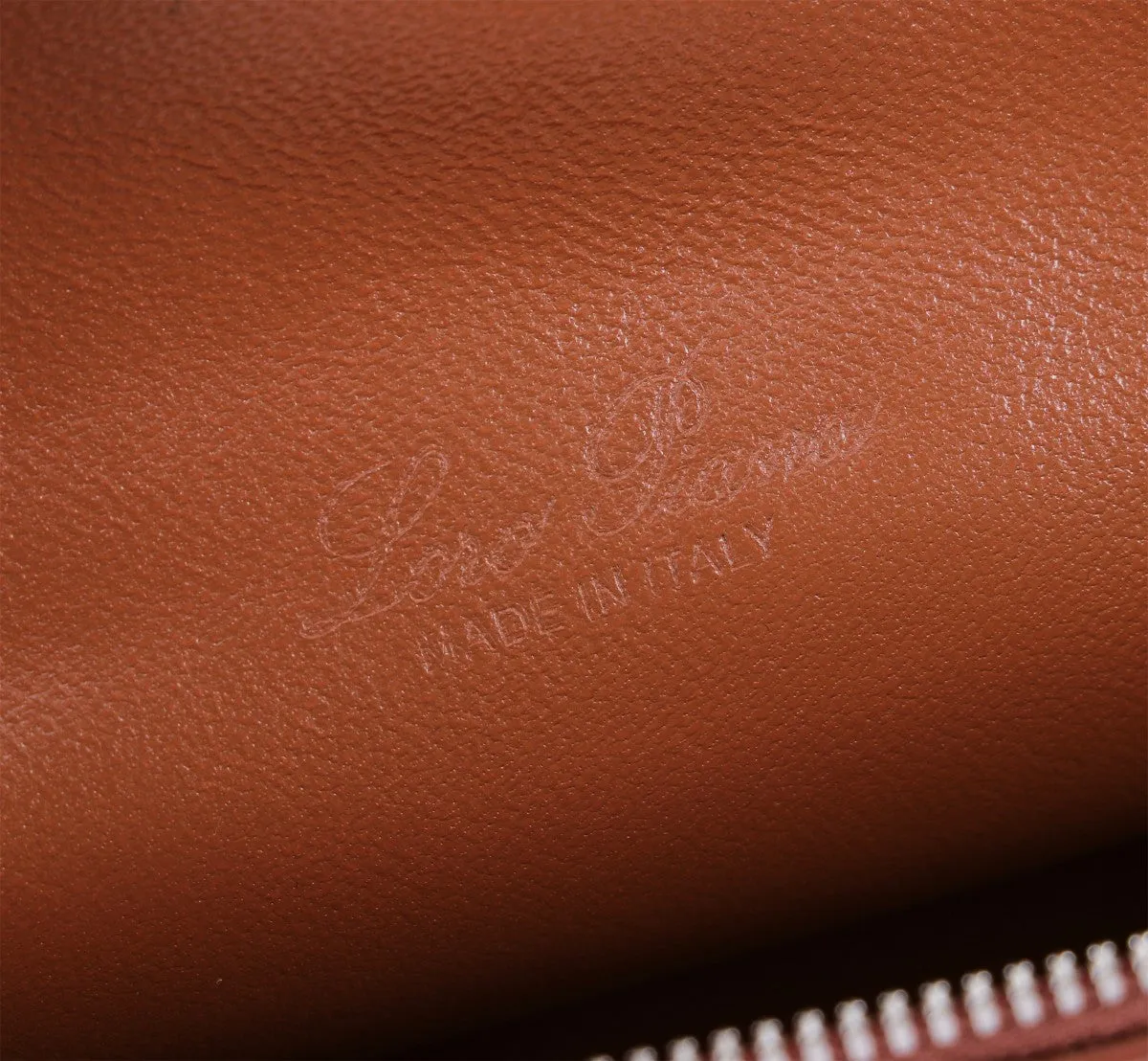 EXTRA POCKET L19 IN RED BROWN OSTRICH LEATHER