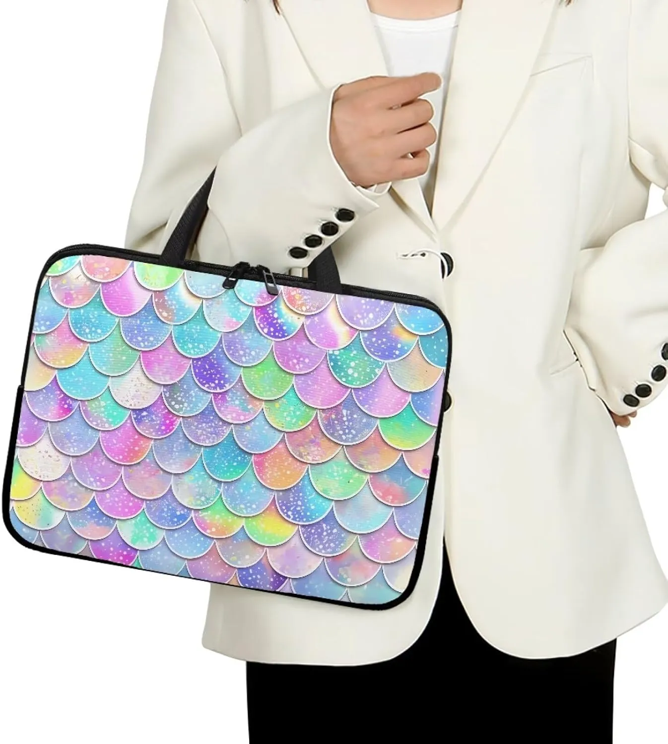 Fashion Laptop Bag for Women Cute Laptop Case Large Messenger Bag Laptop Work Tote for Laptop 15.6In Laptop