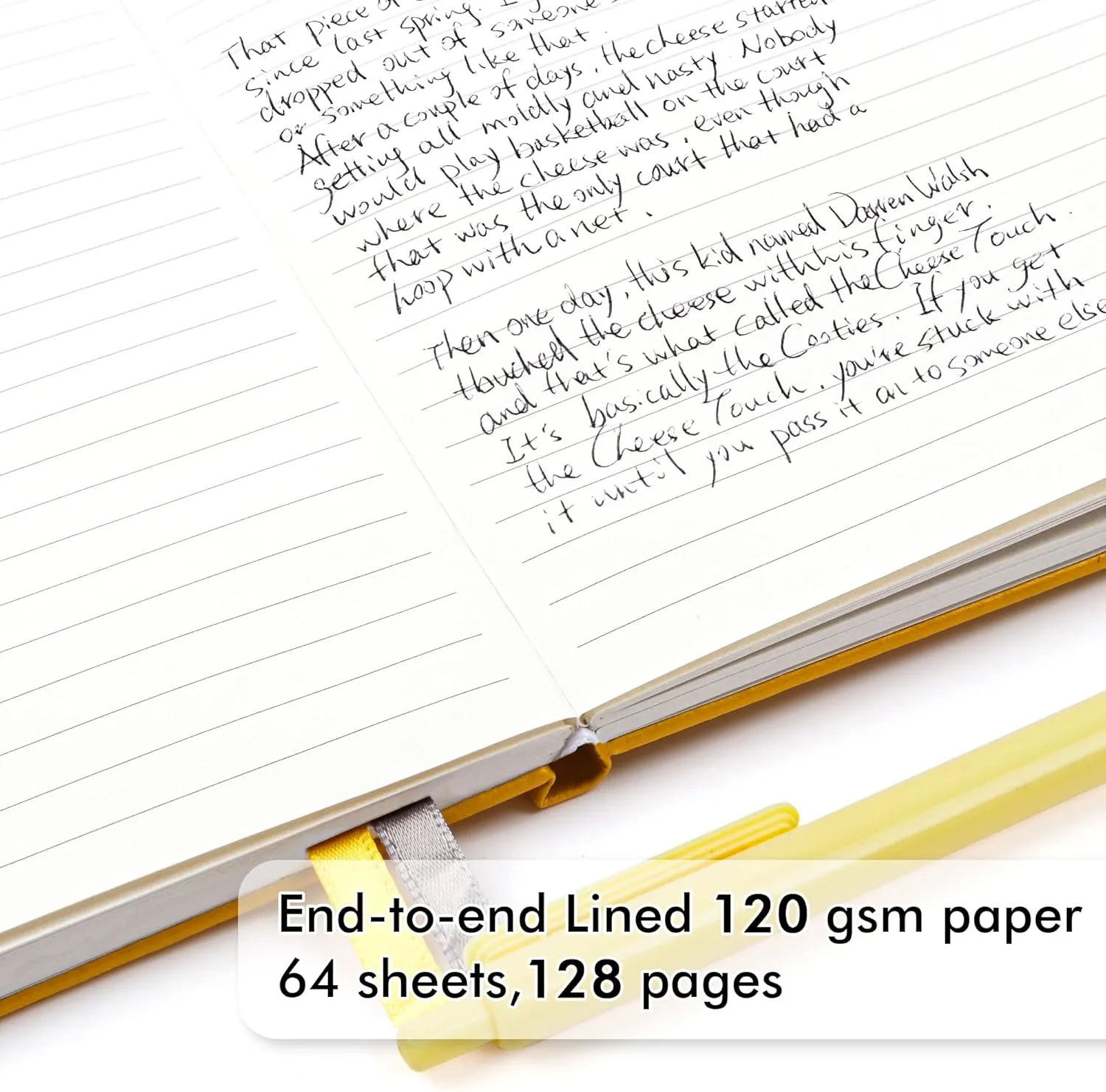 feela 24 Pack Journal Notebook for Work, Business Notebook Bulk Hardcover Lined Writing Journal with Pen Holder for Men Women Note Taking, with 24 Black Pens, 120 GSM, 5.1”x8.3”, A5, Yellow