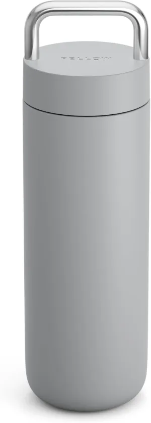 Fellow 20 oz Carter Carry Vacuum Insulated Tumbler for Water, Tea, Coffee, Smoothies, & more - Stainless Steel - Keeps Heat for 12 Hours/Stays Cold for 24 Hours-Leak-Proof Seal-Slim Width - Matte Grey