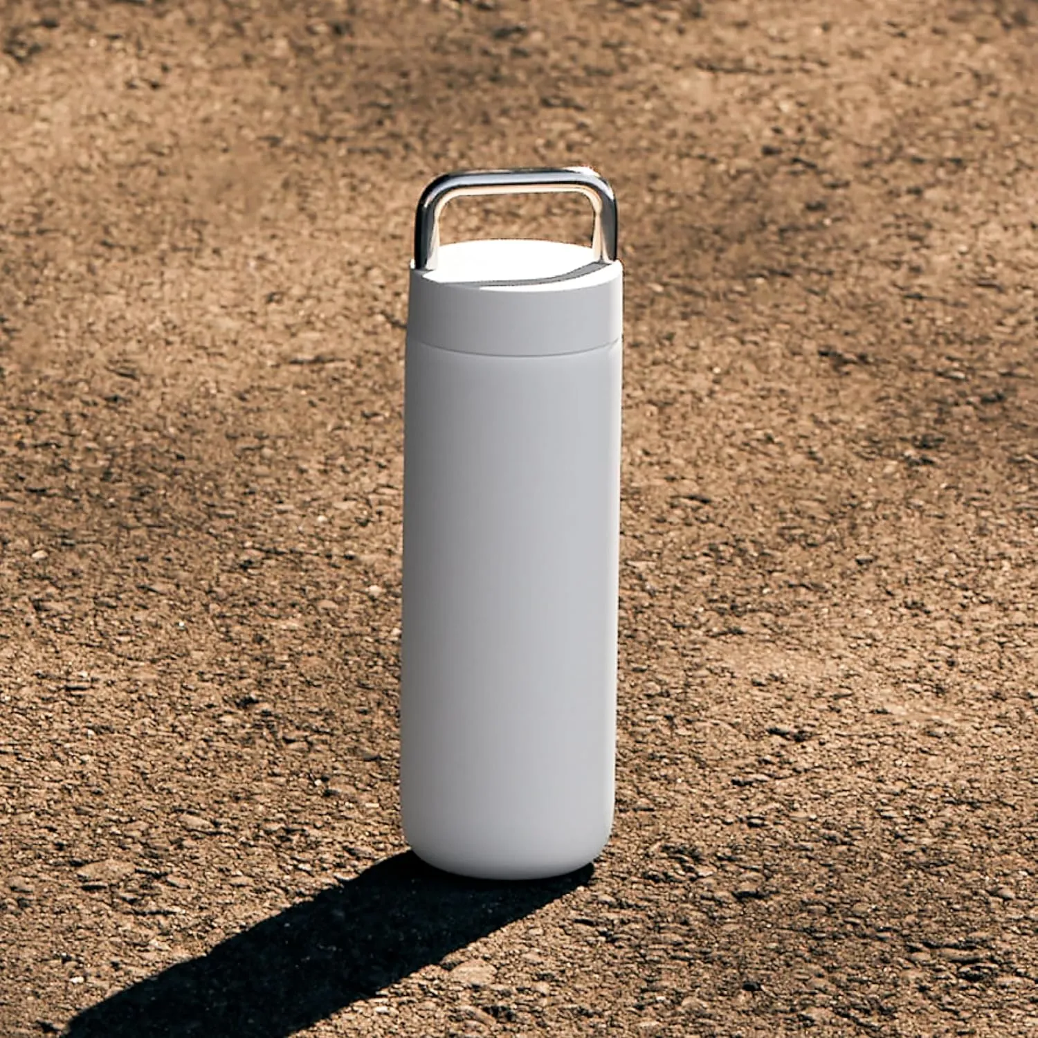 Fellow 20 oz Carter Carry Vacuum Insulated Tumbler for Water, Tea, Coffee, Smoothies, & more - Stainless Steel - Keeps Heat for 12 Hours/Stays Cold for 24 Hours-Leak-Proof Seal-Slim Width-Matte White