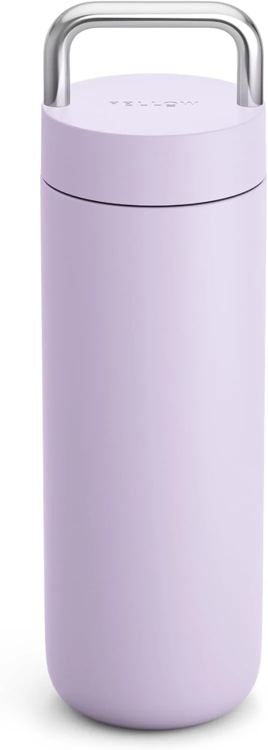 Fellow 20 oz Carter Carry Vacuum Insulated Tumbler for Water, Tea, Coffee, Smoothies, & more - Stainless Steel - Keeps Heat for 12 Hours/Stays Cold for 24 Hours-Leak-Proof Seal-Slim Width-Peri Twinkle