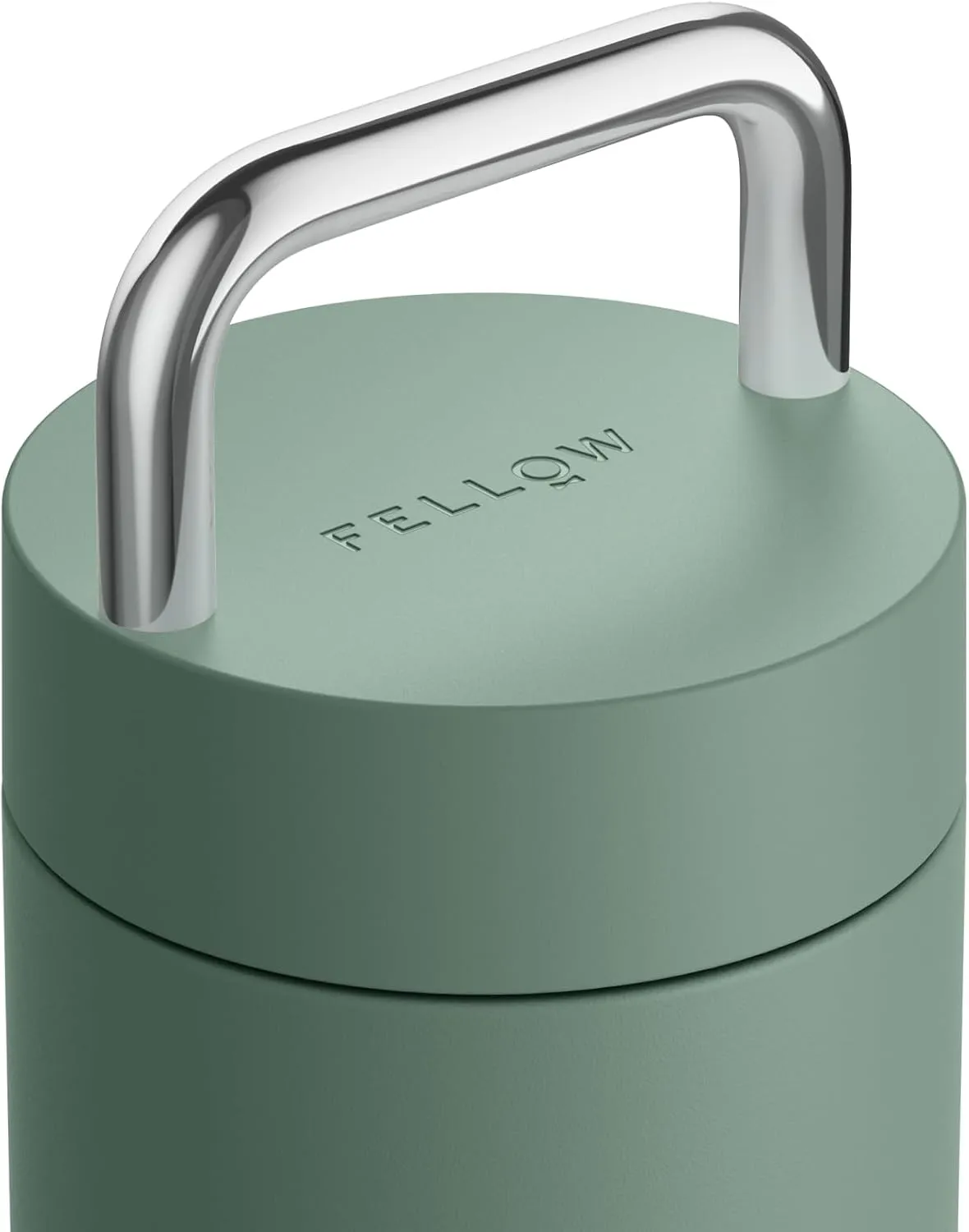Fellow 20 oz Carter Carry Vacuum Insulated Tumbler for Water, Tea, Coffee, Smoothies, & more - Stainless Steel - Keeps Heat for 12 Hours/Stays Cold for 24 Hours-Leak-Proof Seal-Slim Width-Smoke Green