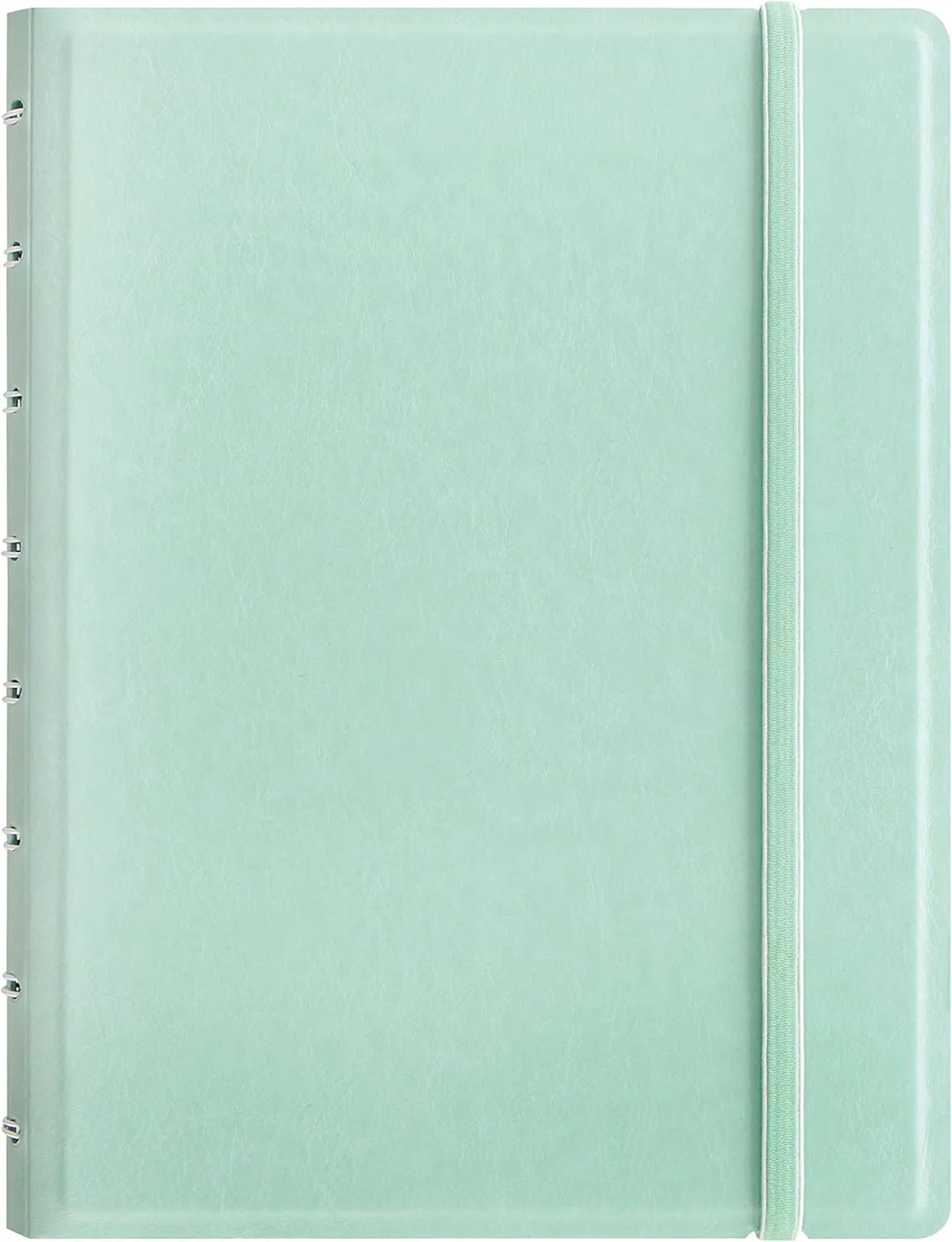 FILOFAX Refillable Pastel Notebook, A5 (8.25" x 5") Duck Egg - 112 Cream moveable pages - Index, pocket and page marker (B115052U)