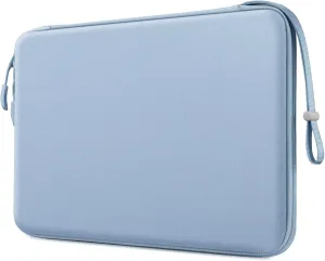 FINPAC Hard Laptop Sleeve Case for 15.3 inch MacBook Air M4 M3 M2 2025 2024, 16.2 inch MacBook Pro M4/M3/M2/M1 Pro/Max A2991 A2780 A2485 A2141, Waterproof Case for Surface Laptop/Book, Ice Blue