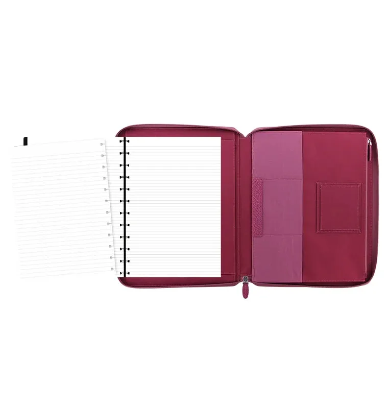 Finsbury A4 Zip Leather Folio