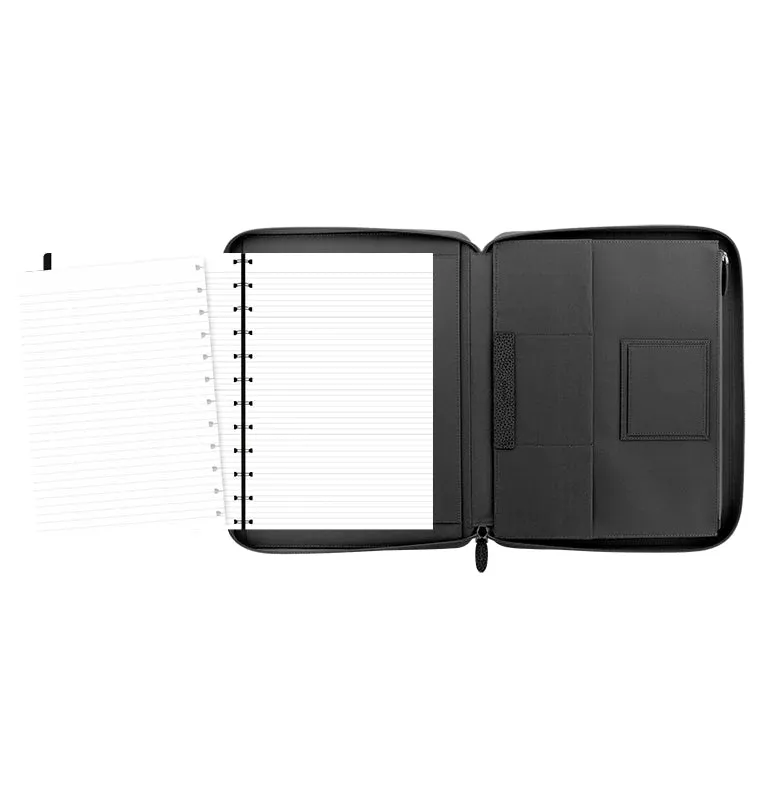 Finsbury A4 Zip Leather Folio