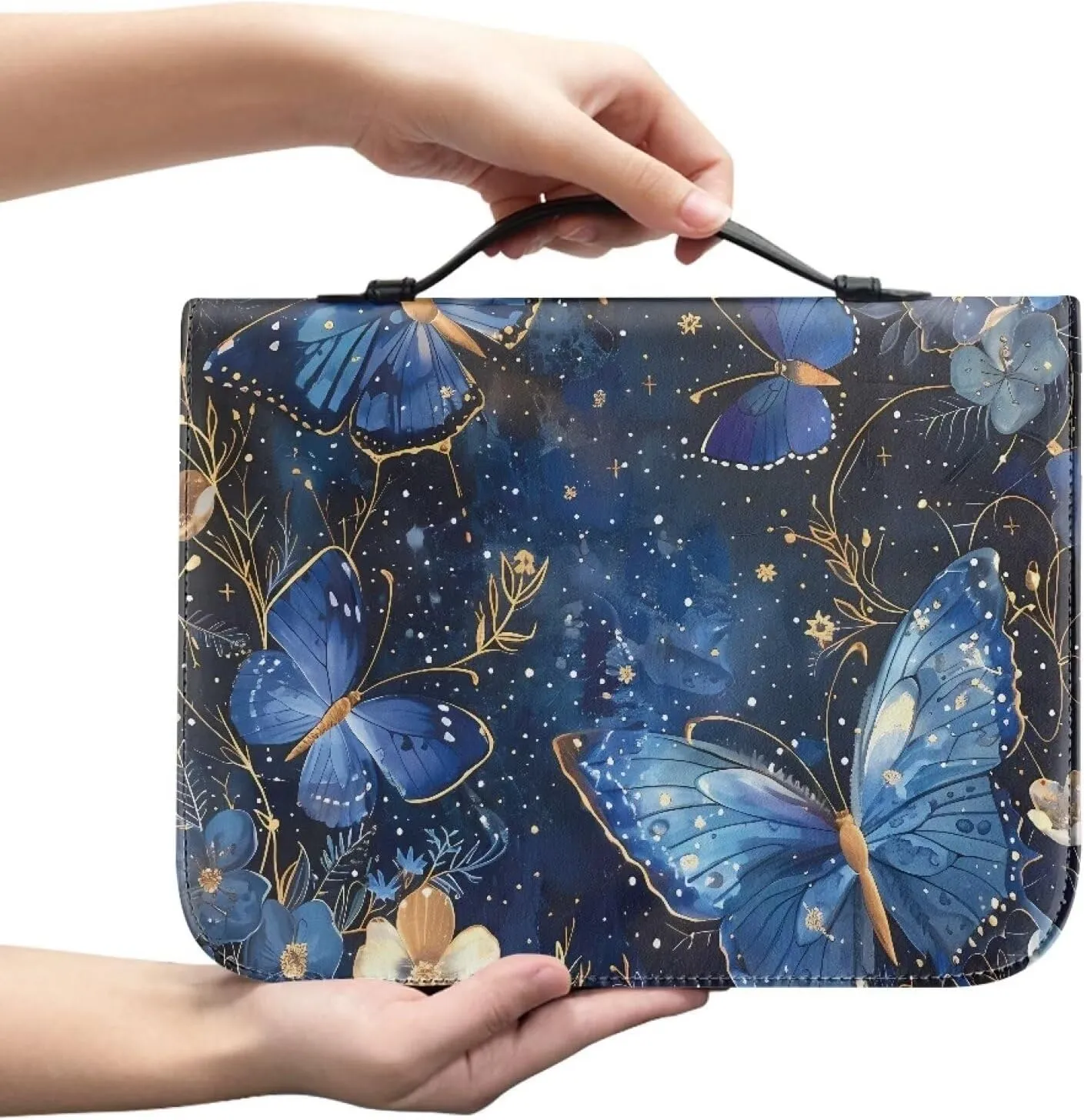 Flashideas Fashion Portable Leather Bible Covers for Women Durable Carrying Bible Accessories