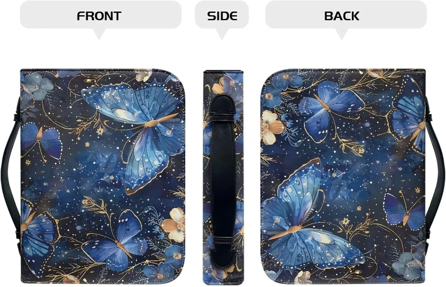 Flashideas Fashion Portable Leather Bible Covers for Women Durable Carrying Bible Accessories