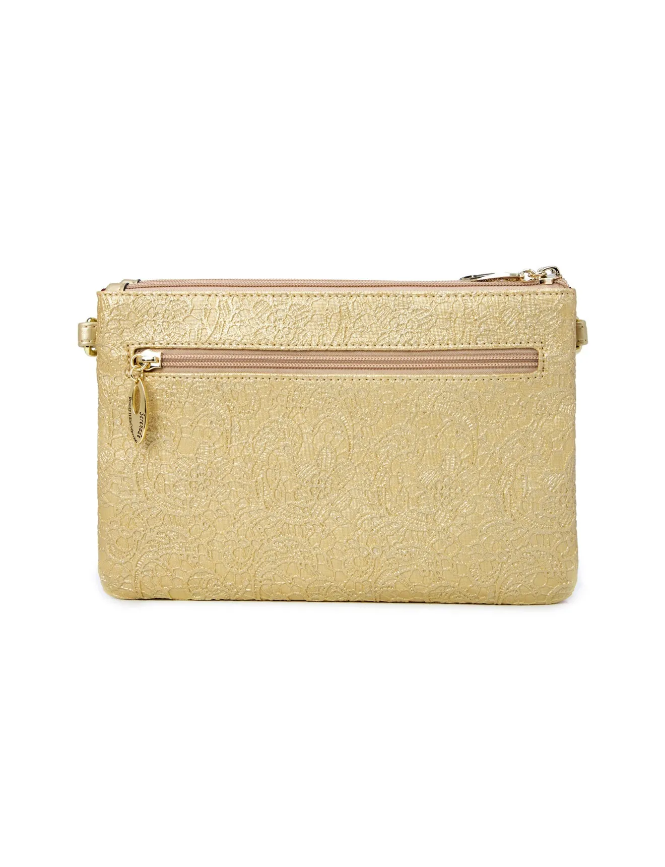 FLEUR VEGAN CROSS BODY BAG-CP10-1010-GLD- SALE