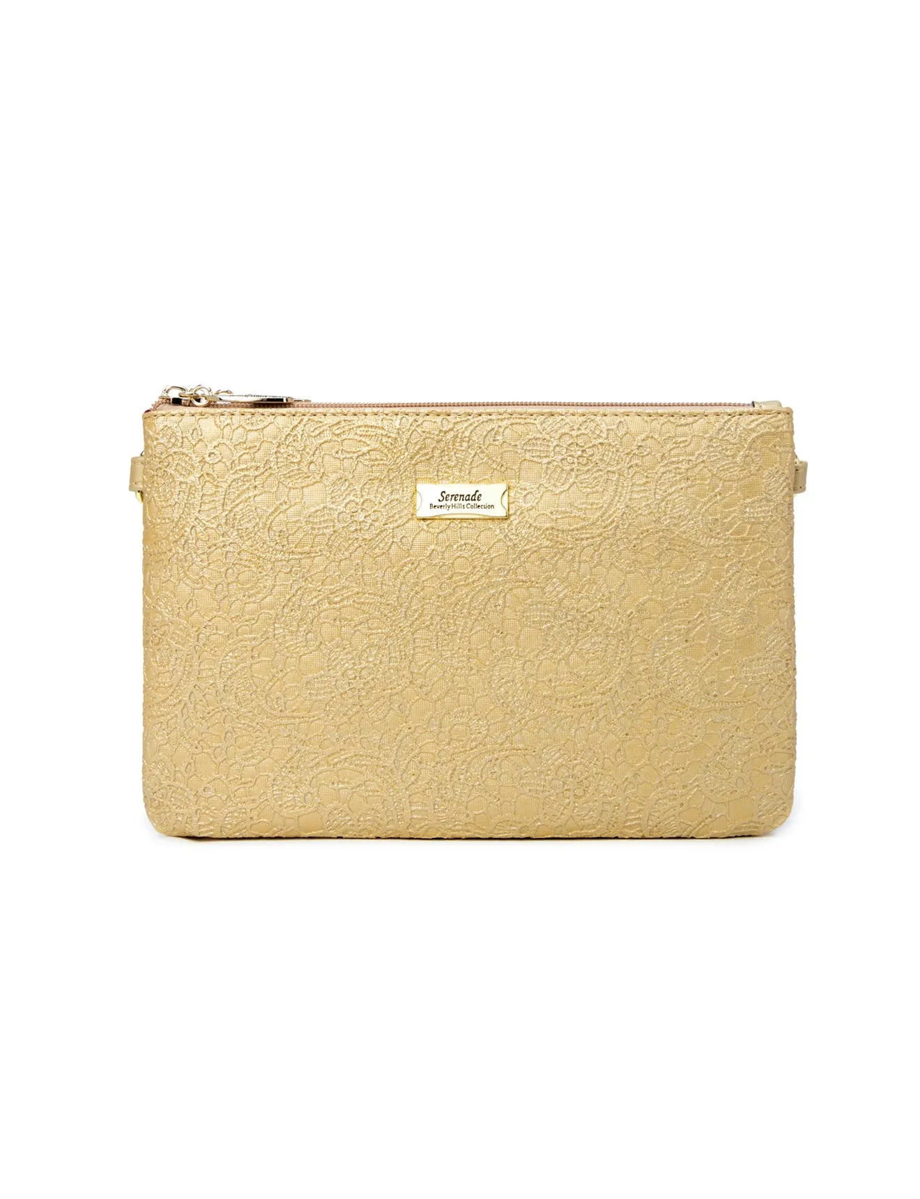 FLEUR VEGAN CROSS BODY BAG-CP10-1010-GLD- SALE