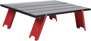 Foldable Camping Table Lightweight Design for Outdoor Picnics Easy Setup and Stable for Lawn Beach Tent Use Red
