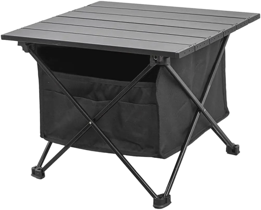 Folding Table Beach Snack Multi-Functional Outdoor Desk Portable Folding Camping Table Waterproof Oxford Easy Clean