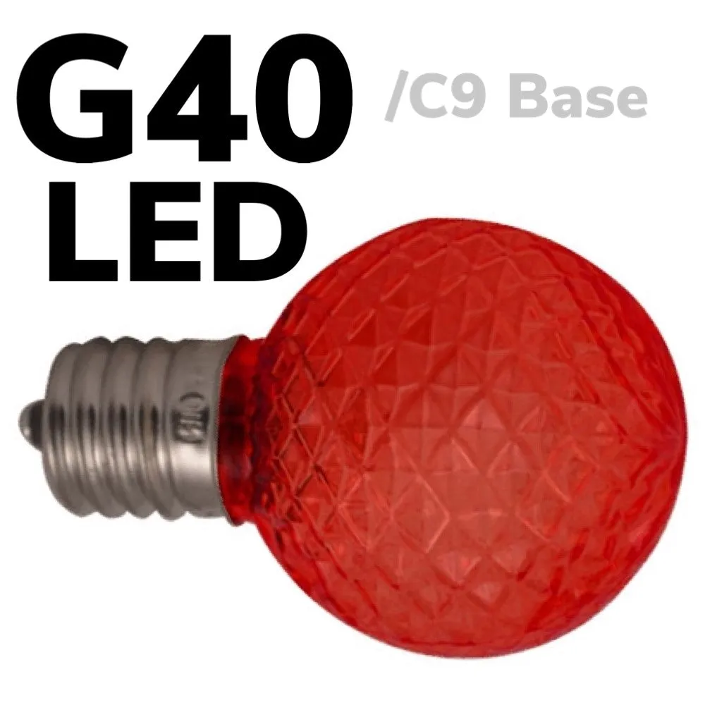 G40 LED Faceted Bulb