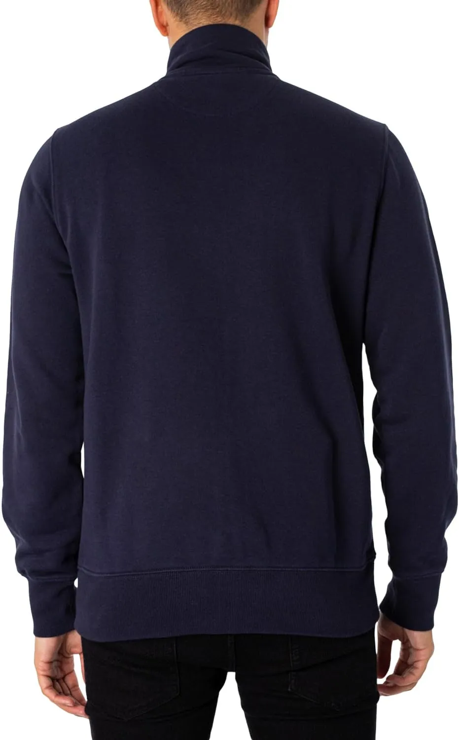GANT Men's Regular Shield Full Zip Sweatshirt, Evening Blue