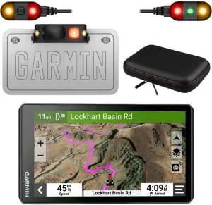 Garmin 010-02902-00 zumo R1 Radar, Motorcycle Rearview & Blind Spot Detection, IP67, Audio Alerts Bundle with 010-02781-00 zumo XT2 6" GPS Motorcycle Navigator & Deco Gear Hard Shell EVA 10" Case