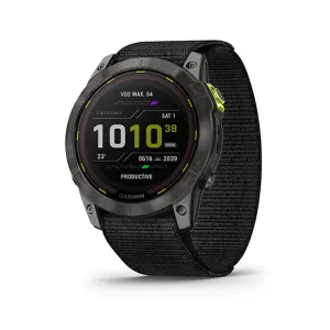 Garmin Enduro 2 Sapphire Carbon Gray DLC Titanium Black Ultrafit Band Full Display Watch - 010-02754-01