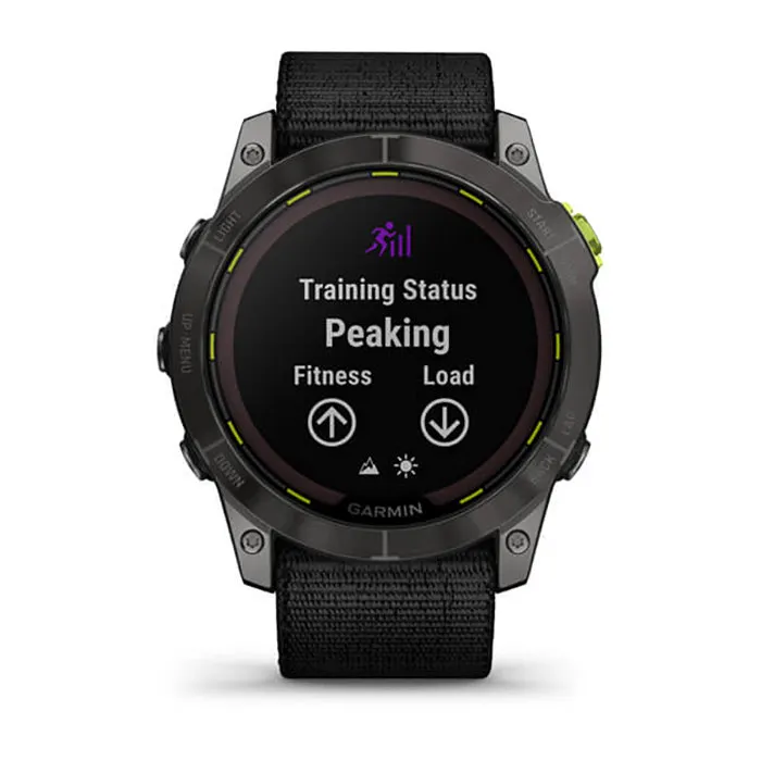 Garmin Enduro 2 Sapphire Carbon Gray DLC Titanium Black Ultrafit Band Full Display Watch - 010-02754-01