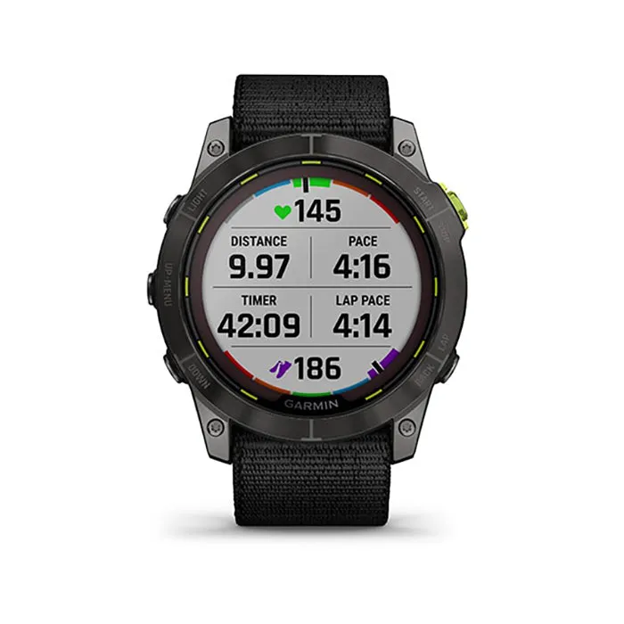 Garmin Enduro 2 Sapphire Carbon Gray DLC Titanium Black Ultrafit Band Full Display Watch - 010-02754-01