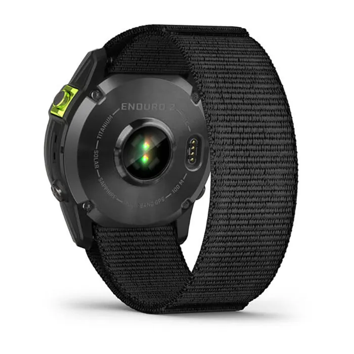 Garmin Enduro 2 Sapphire Carbon Gray DLC Titanium Black Ultrafit Band Full Display Watch - 010-02754-01