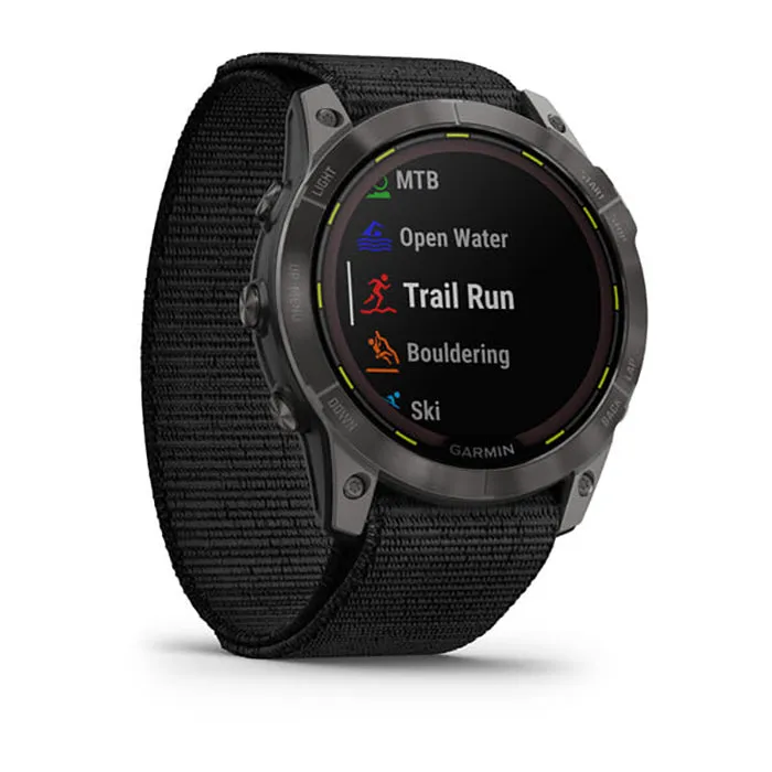 Garmin Enduro 2 Sapphire Carbon Gray DLC Titanium Black Ultrafit Band Full Display Watch - 010-02754-01