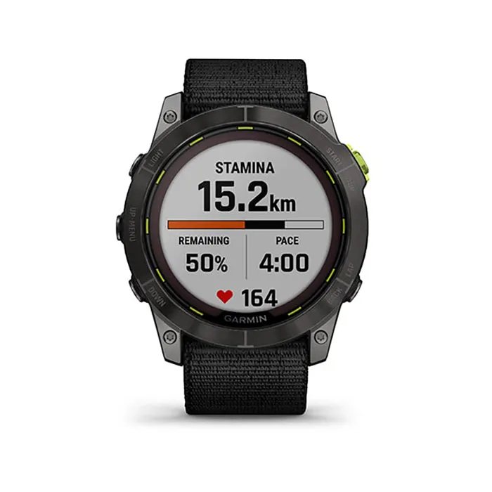 Garmin Enduro 2 Sapphire Carbon Gray DLC Titanium Black Ultrafit Band Full Display Watch - 010-02754-01