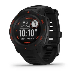 Garmin Instinct Esports Edition Silicone Black Strap Full Color Display Dial Watch - 010-02064-72