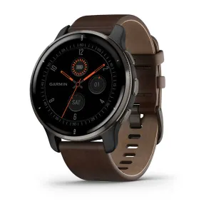 Garmin Venu 2 Plus Silicone Black Brown Full Color Display Dial Watch - 010-02496-15