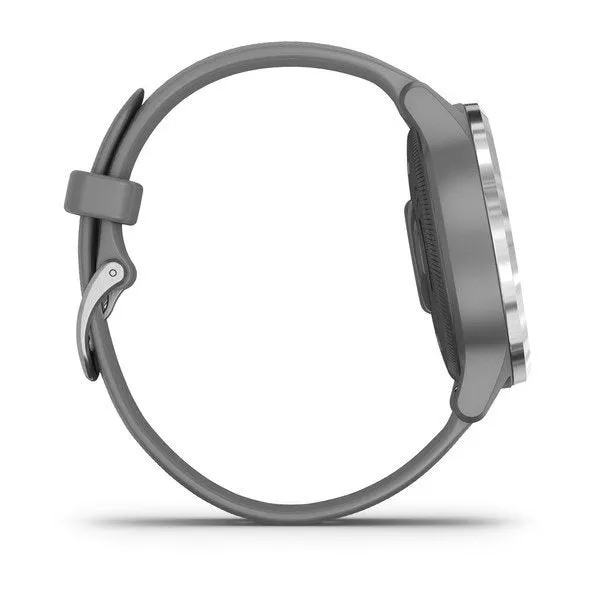 Garmin Vivoactive 4S Powder Gray Silicone Full Display Dial Smart Watch - 010-02172-04