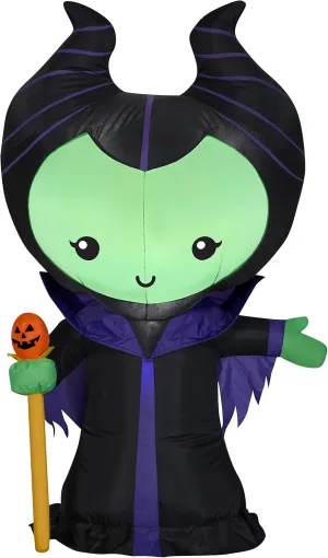 Gemmy Airblown Inflatable Maleficent, 3.5 ft Tall, Black