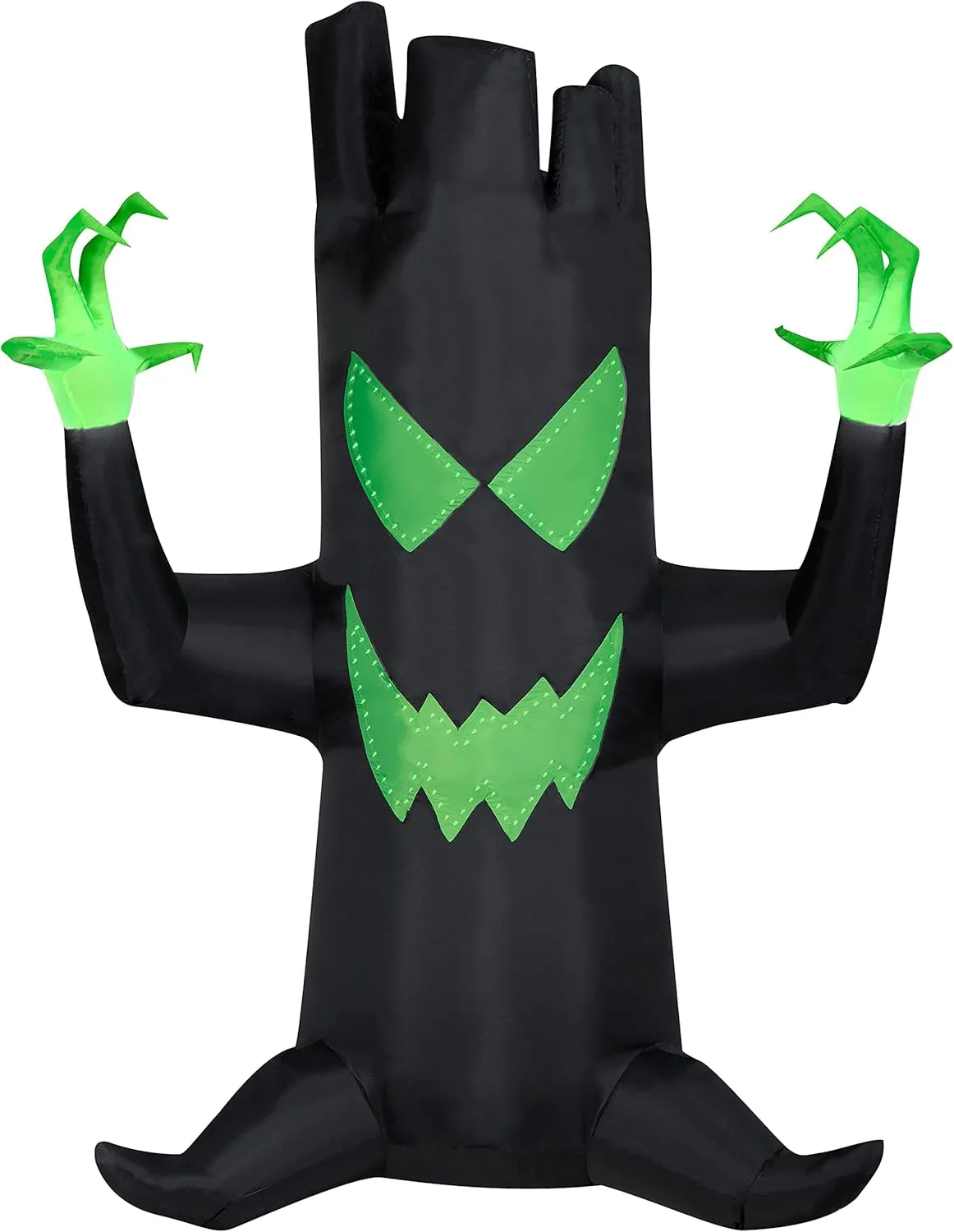 Gemmy Airblown Inflatable Spooky Black Tree with Micro Lights, Black