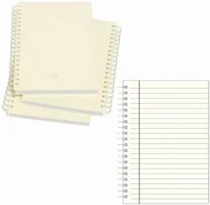 Genuine Medium Wire-O-Notebook Silver Edge Refills for 7in Journals by Graphic Image Set of 3-5x7