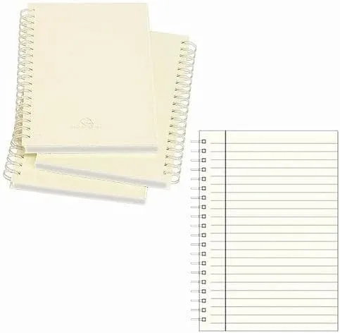 Genuine Medium Wire-O-Notebook Silver Edge Refills for 7in Journals by Graphic Image Set of 3-5x7