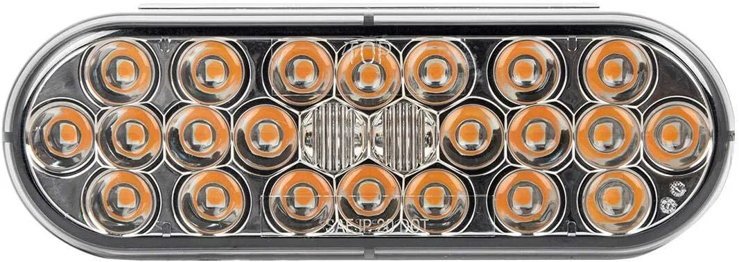 GG Grand General 78235BP Oval Pearl Amber/Smoke 24 LED Sealed Light, Color Bag Pkg