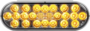 GG Grand General 78235BP Oval Pearl Amber/Smoke 24 LED Sealed Light, Color Bag Pkg