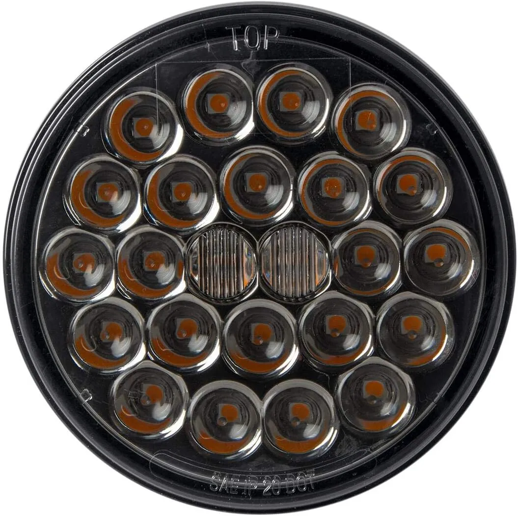 GG Grand General 78275BP 4 Inches Pearl Amber/Smoke 24 LED Sealed Light, Color Bag Pkg