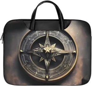 Giraffe Laptop Bag for Women Handheld Leather Computer Bag Laptop Messenger Bag Briefcase