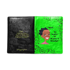 Girl Beauty and Brains Custom Notebook