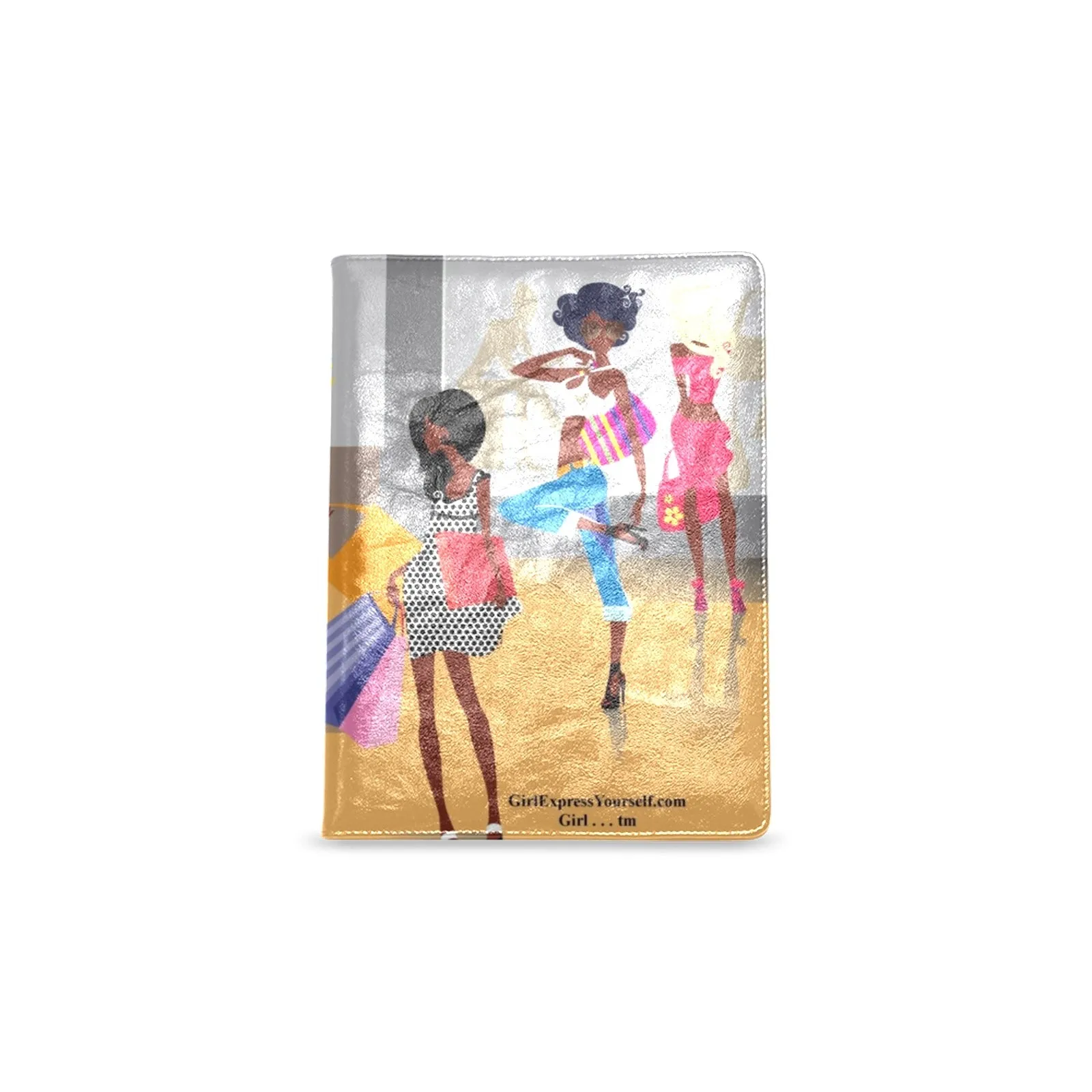 Girl Let's Go Shopping Custom Notebook