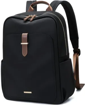 GOLF SUPAGS Laptop Backpack Purse for Women Fits 14 Inch Notebook Casual Daypack Work Travel College Bookbag Fashion Computer Bag (Black, 14 Inch)